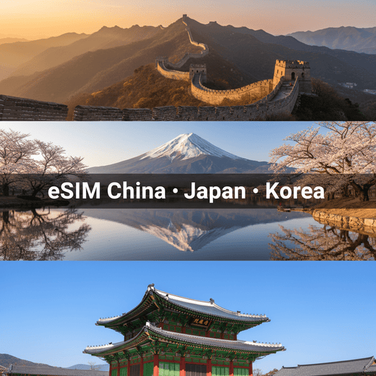 eSIM China mainland+Japan+South Korea - Easytripgo