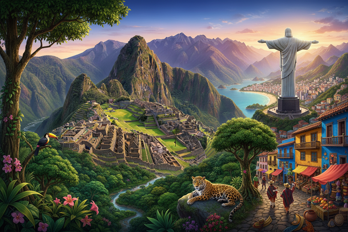 eSIM South America 7 countries - Easytripgo